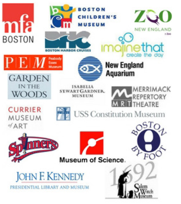 A picture of reserve museum pass logos.