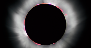 Sun behind the moon