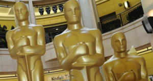 Big Oscar Statues in the foyer of the Kodak Theater