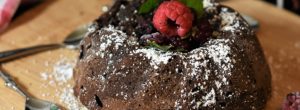 Coffee Cake with Raspberry on top