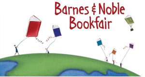Books floating like kites over the earth