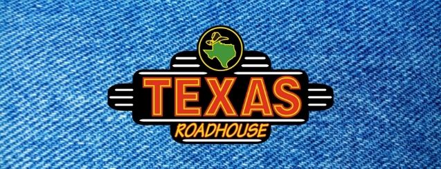 Texas Roadhouse Logo one blue denim background