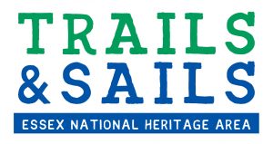 Trails and Sails Essex National Heritage Area logo.