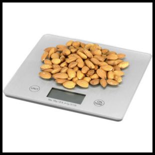 Digital Kitchen Scale with nuts on top