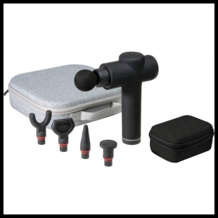 Deep tissue massager and grey carrying case