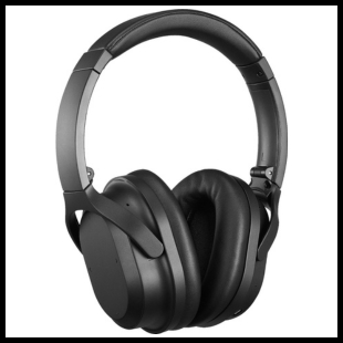 Black over the ear headphones