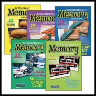 Five Photographic Memory card game covers