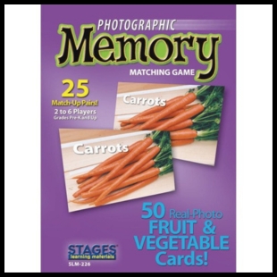 A purple Photographic Memory cover with two pictures of carrots on it