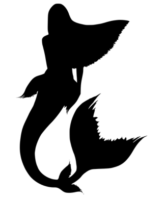 Silhouette of a Mermaid