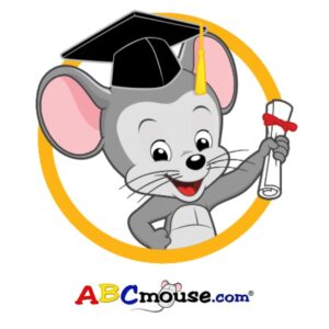 ABC Mouse Graduate Logo above the ABC mouse with a computer mouse logo