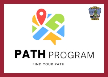 PATH Program Logo with Methuen Police Department Logo in upper right