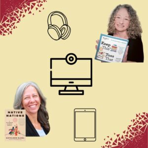 Various pictures and photos of light skinned women and books along with vector graphics of electronics