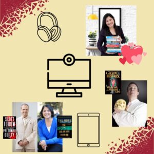 Various pictures and photos of light skinned women and books along with vector graphics of electronics