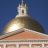 Top of Massachusetts State House including golden dome