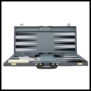 Grey backgammon board