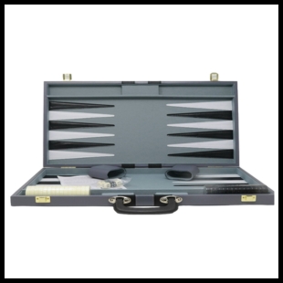 Grey backgammon board