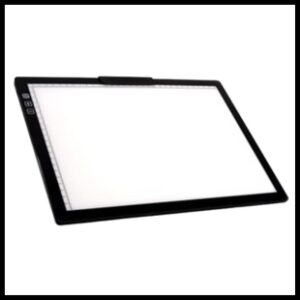 White pad with a black border