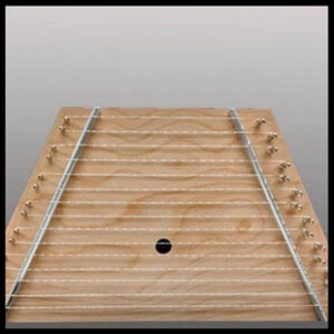 Light wood colored Lap Harp