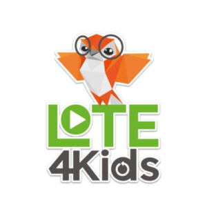 LOTE4Kids Orange Owl logo and the words LOTE4Kids