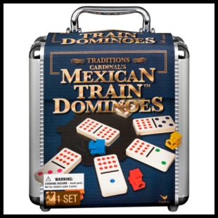 Mexican train dominoes game box