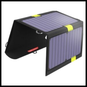 portable solar panel standing on its own