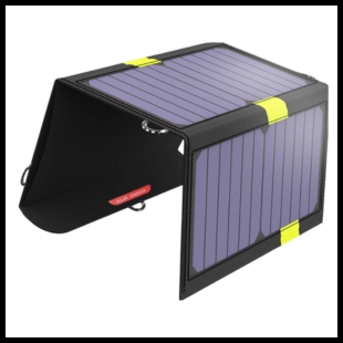 portable solar panel standing on its own