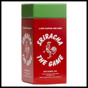 Sriracha the game red and green box