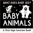 wdbs_babyanimals What Does Baby See? Baby Animals: A First High Contrast Book by Simon Abbott